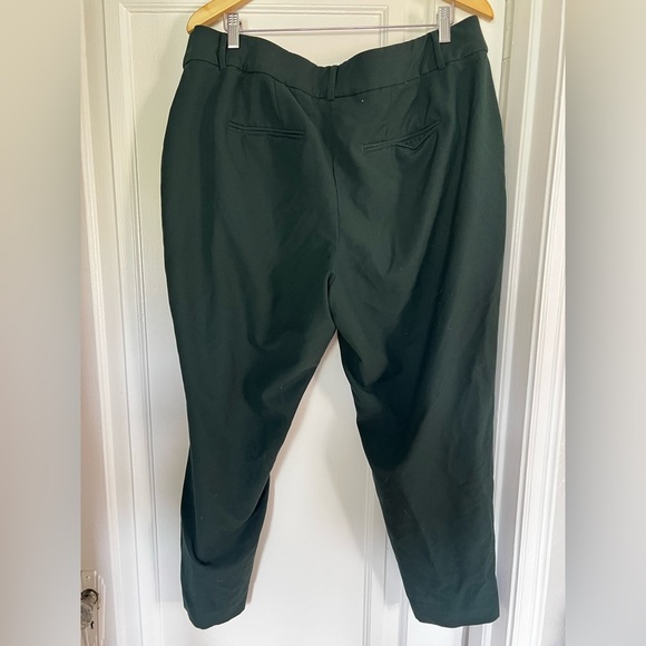Lane Bryant The Allie Pants 18R Dark Green Trousers Stretch Ankle Workwear Plus - Picture 9 of 9